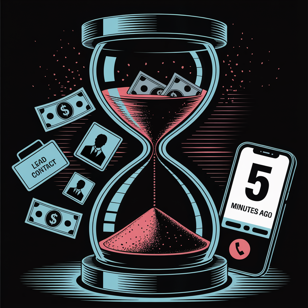 Hourglass with dollar bills and leads flowing through and turning to dust