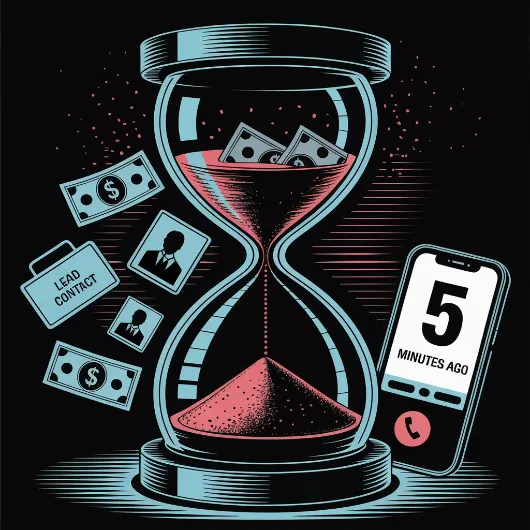 Hourglass with dollar bills and leads flowing through and turning to dust